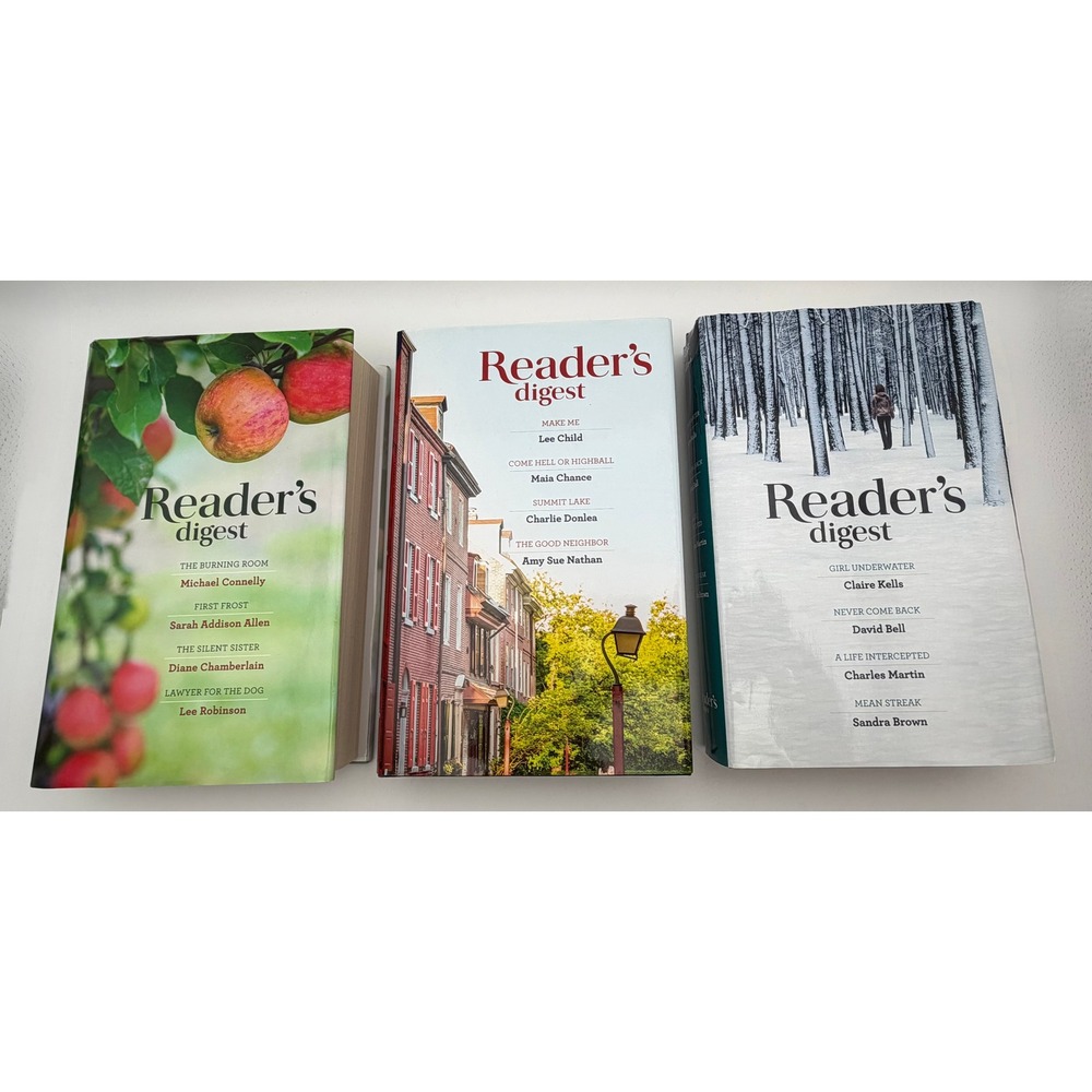 Readers Digest Select Editions Hardcover Book Lot Michael Connelly Lee Child 3pc